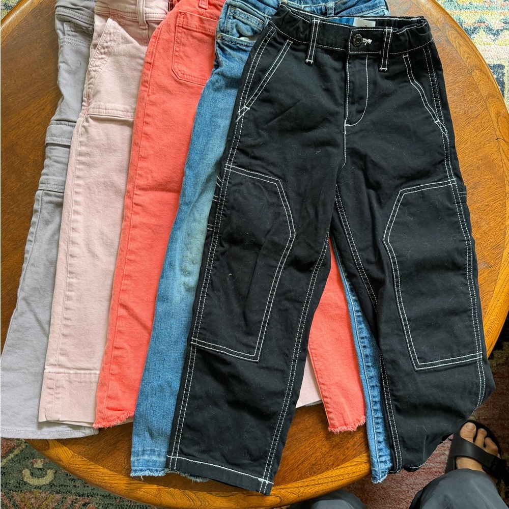 5 pairs girls GAP 7 Slim jeans